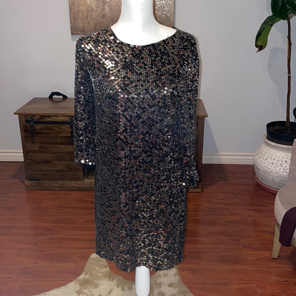 Parker sequined dress in size small